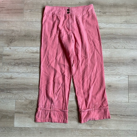 Vintage Tencel pants Linen Lyocell blend crop pant capris - Picture 2 of 14